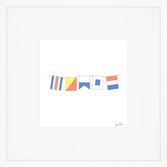 COAST flags Art Print by Sara Fitz
