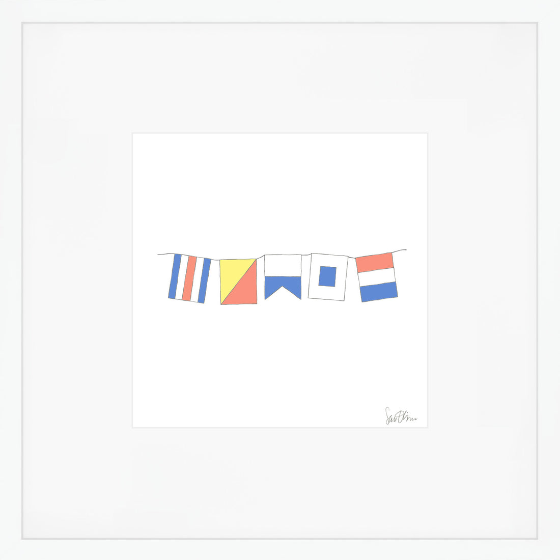COAST flags Art Print by Sara Fitz