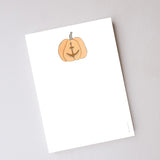 Coastal Pumpkin Notepad by Sara Fitz