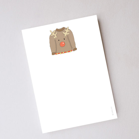 Ugly Sweater Notepad by Sara Fitz
