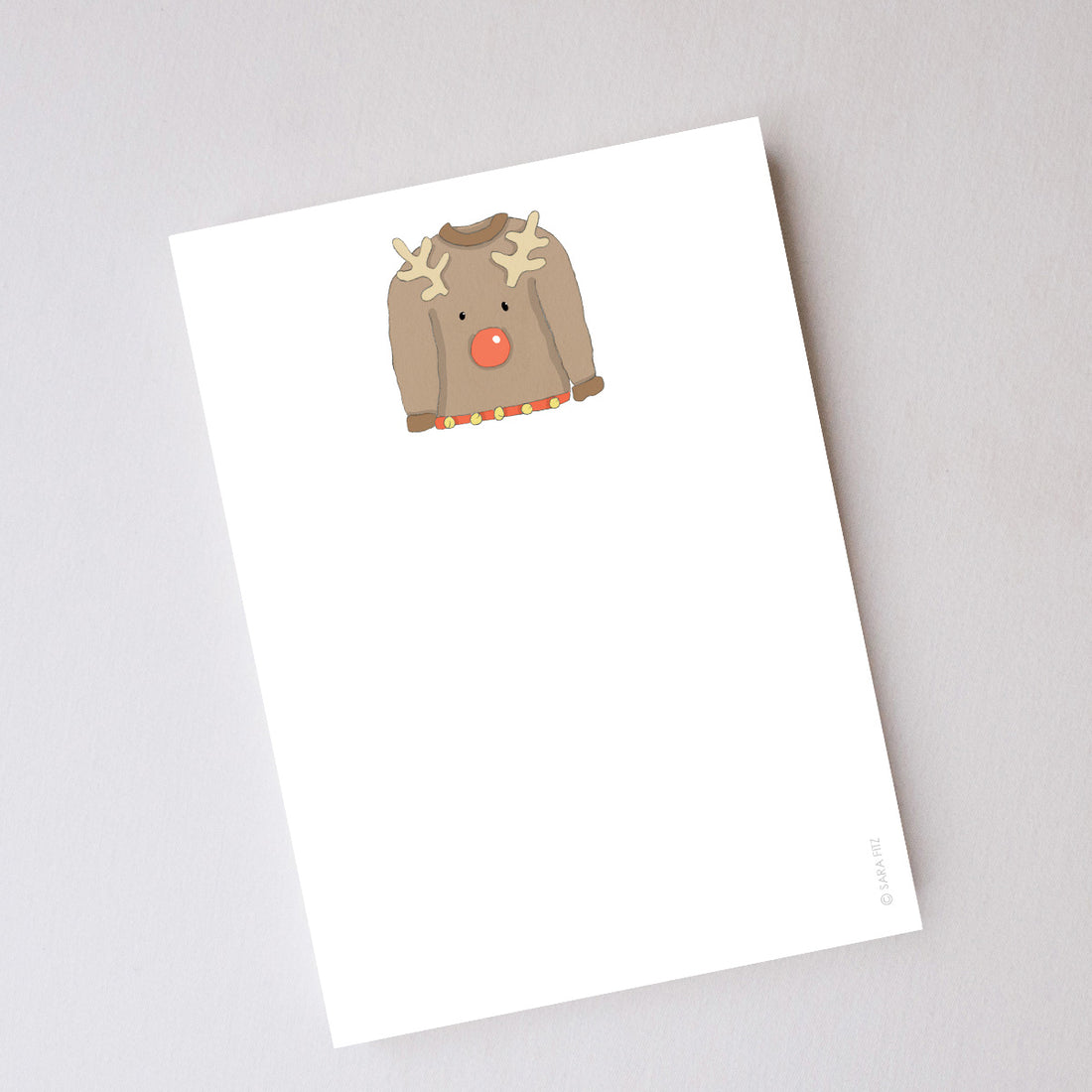 Ugly Sweater Notepad by Sara Fitz