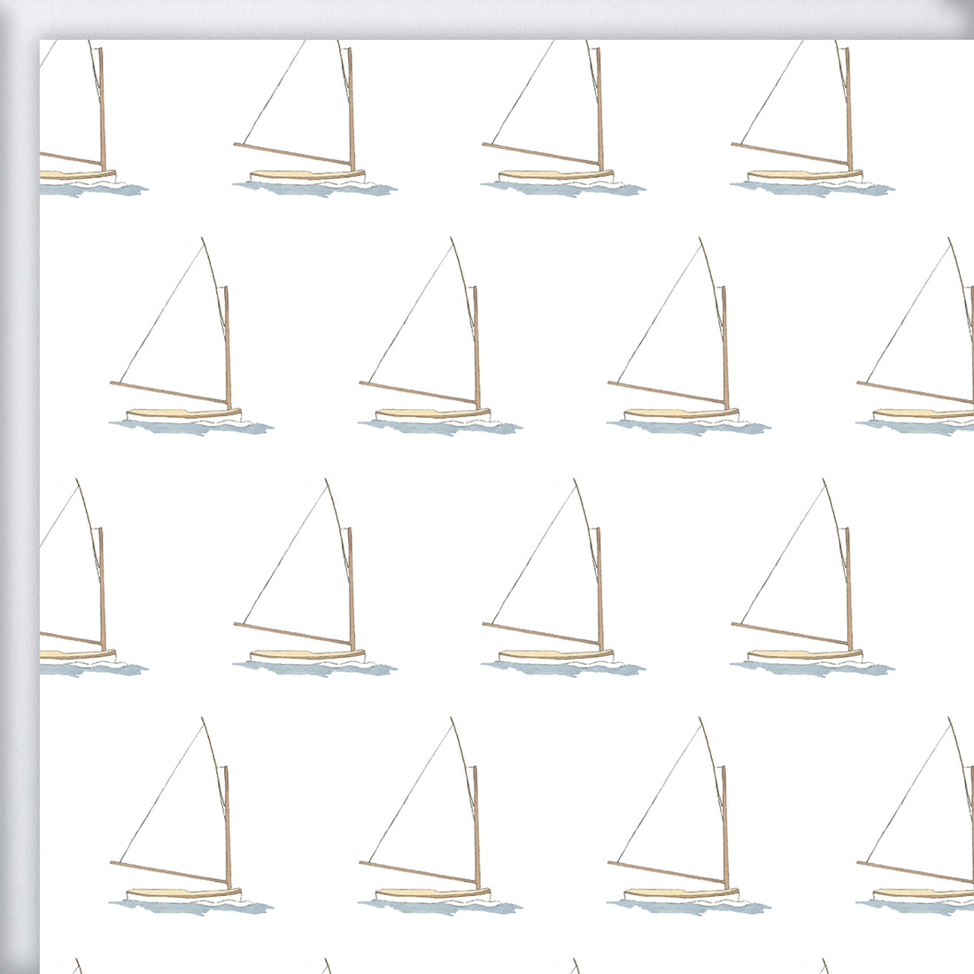 Sailboat Gift Wrap by Sara Fitz