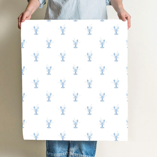 Blue Lobster Wallpaper by Sara Fitz