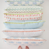 Lumbar Pillow, Blue Fish by Sara Fitz