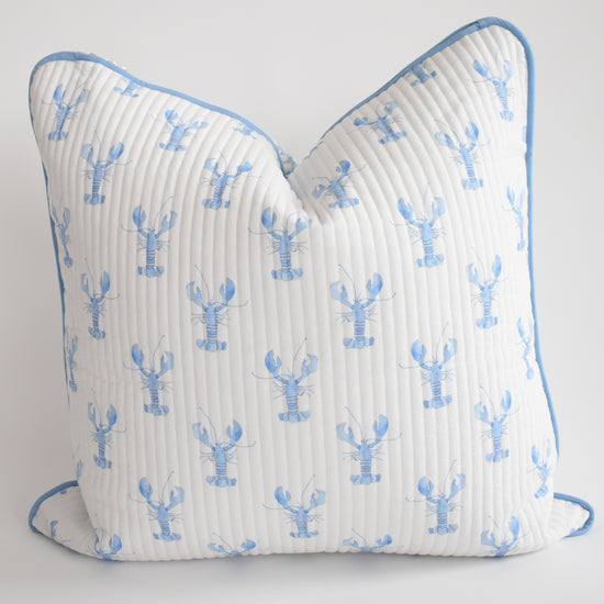 Oversized Pillow, Blue Lobster