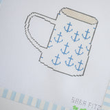 Anchor Mug Needlepoint