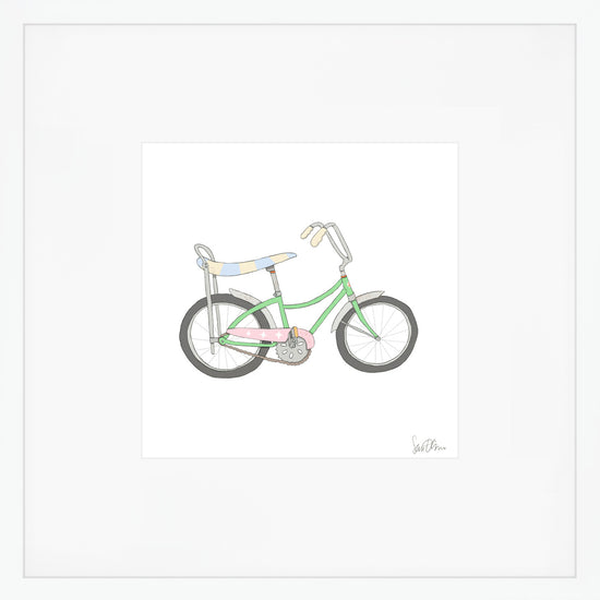 Banana Bike Art Print by Sara Fitz