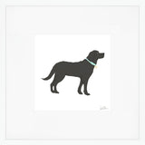 Black Pup Art Print by Sara Fitz