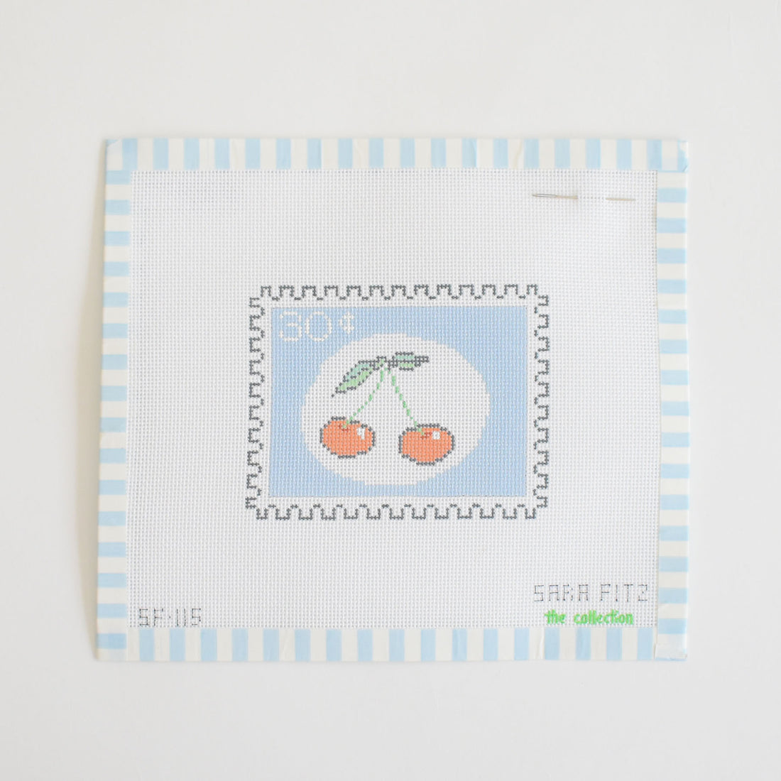 Cherry Stamp Needlepoint