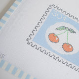 Cherry Stamp Needlepoint