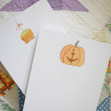 Coastal Pumpkin Notepad by Sara Fitz