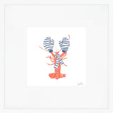 Cozy Lobster Art Print by Sara Fitz