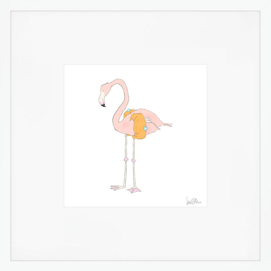 Flamingo Art Print by Sara Fitz
