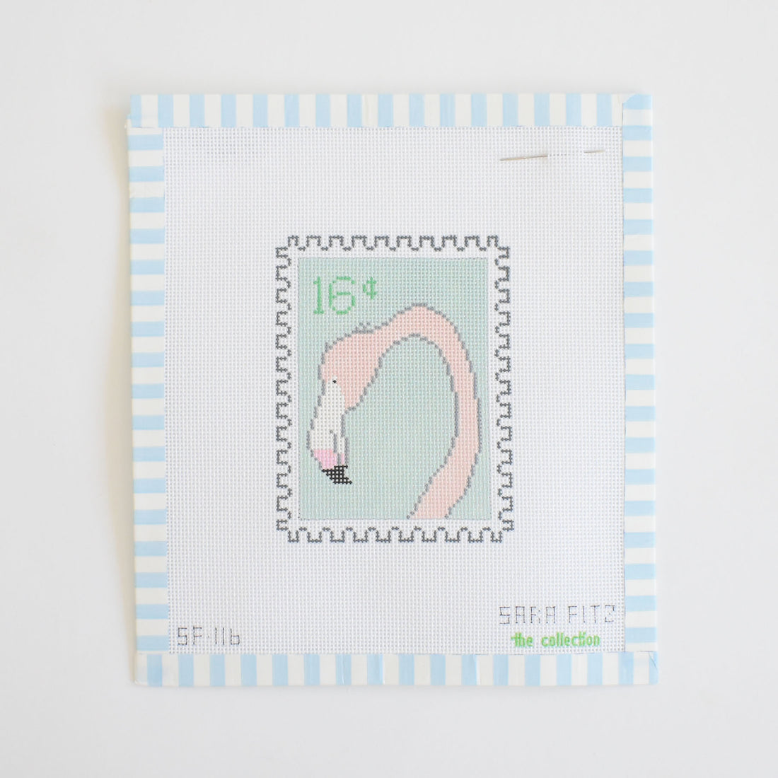 Flamingo Stamp Needlepoint
