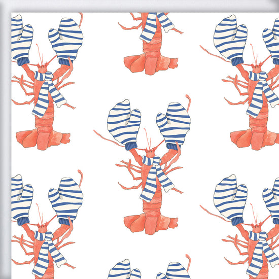 Cozy Lobster Gift Wrap by Sara Fitz
