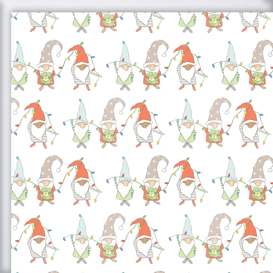 Gnomes Gift Wrap by Sara Fitz