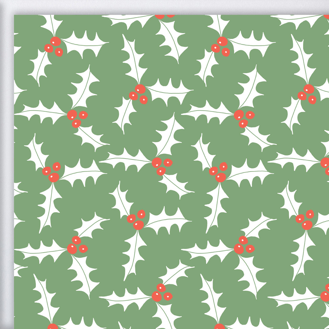 Holly Gift Wrap by Sara Fitz