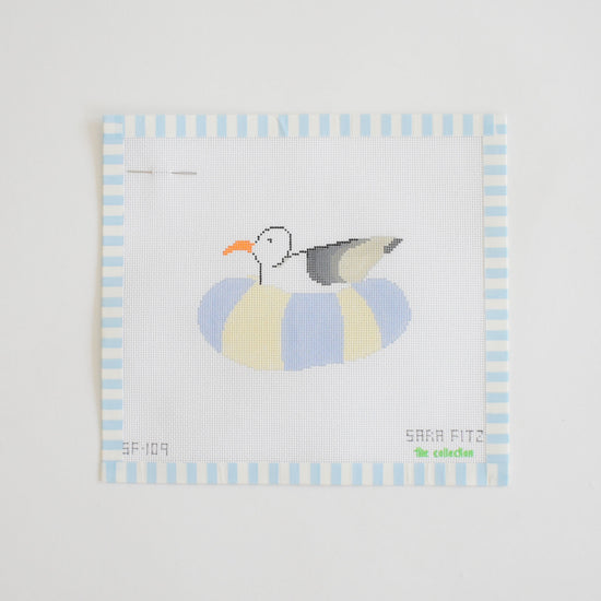 Floating Gull Needlepoint