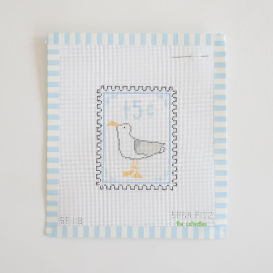 Gull Stamp Needlepoint