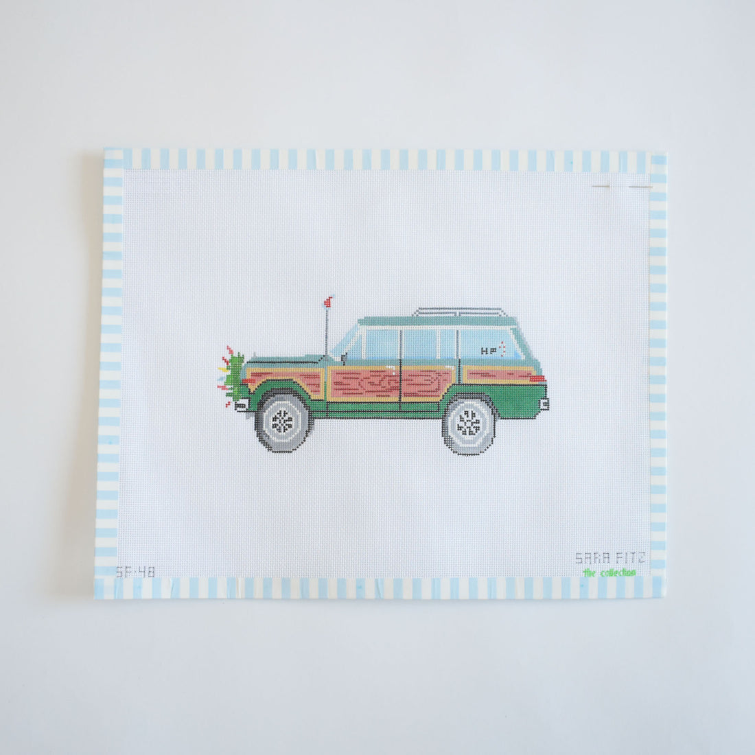 Holiday Wagon Needlepoint