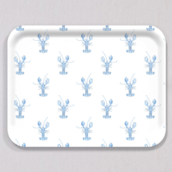 Large Blue Lobster Tray by Sara Fitz