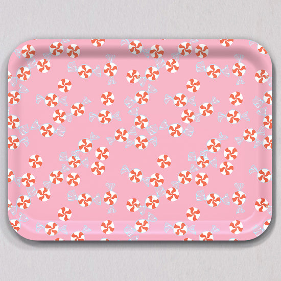 Large Peppermint Candies Tray