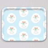 Large Happy Snowman Tray by Sara Fitz