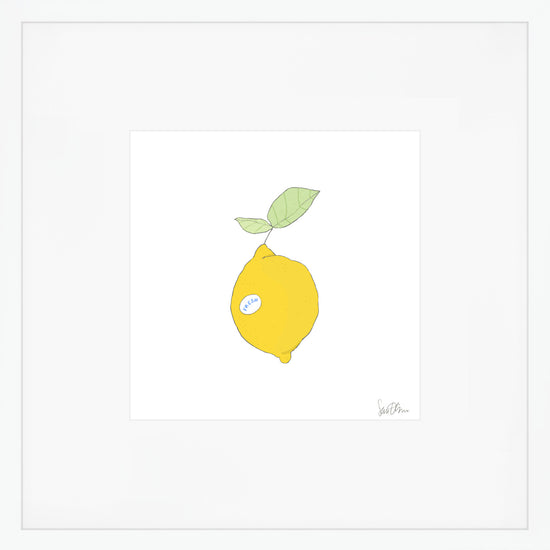 Lemon Art Print