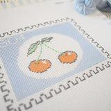 Cherry Stamp Needlepoint