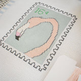 Flamingo Stamp Needlepoint