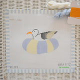 Floating Gull Needlepoint