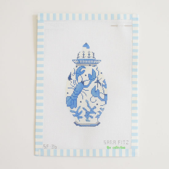Ginger Jar Lobster Needlepoint