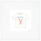 Maine Tee Art Print by Sara Fitz