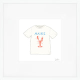 Maine Tee Art Print