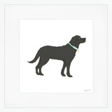 Black Pup Mega Art Print