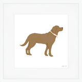 Chocolate Pup Mega Art Print by Sara Fitz