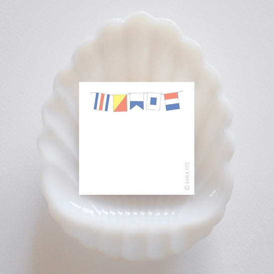 COAST Flags Notelet by Sara Fitz