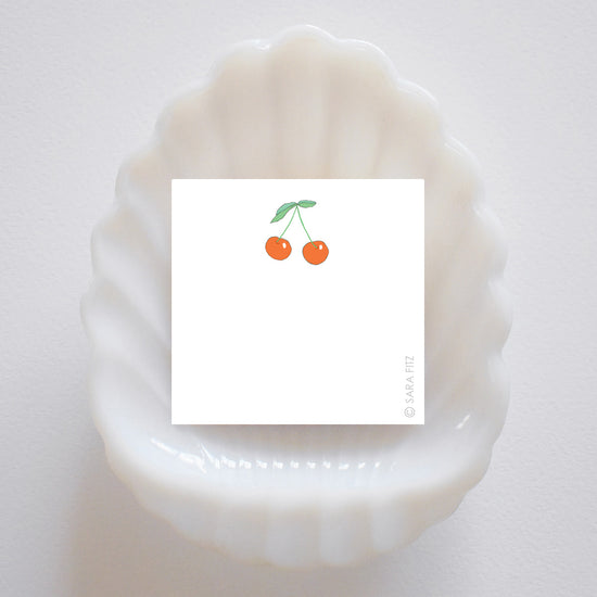Cherry Notelet by Sara Fitz