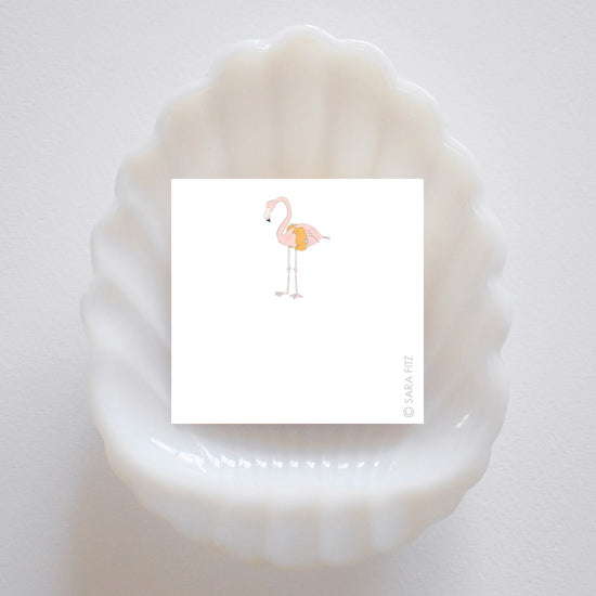 Flamingo Notelet by Sara Fitz