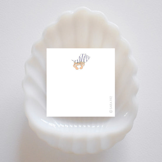 Hermit Crab Notelet by Sara Fitz