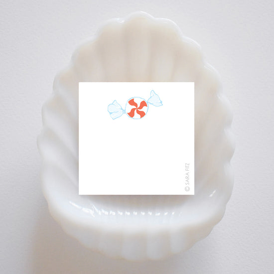 Peppermint Candy Notelet by Sara Fitz