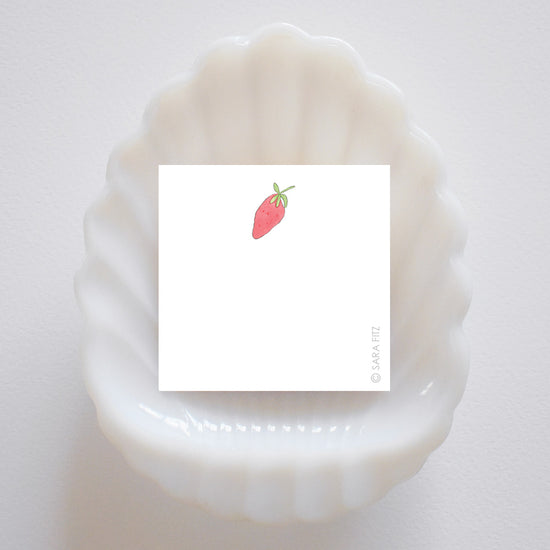 Strawberry Notelet by Sara Fitz