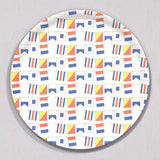 COAST Flags Tray, Round by Sara Fitz