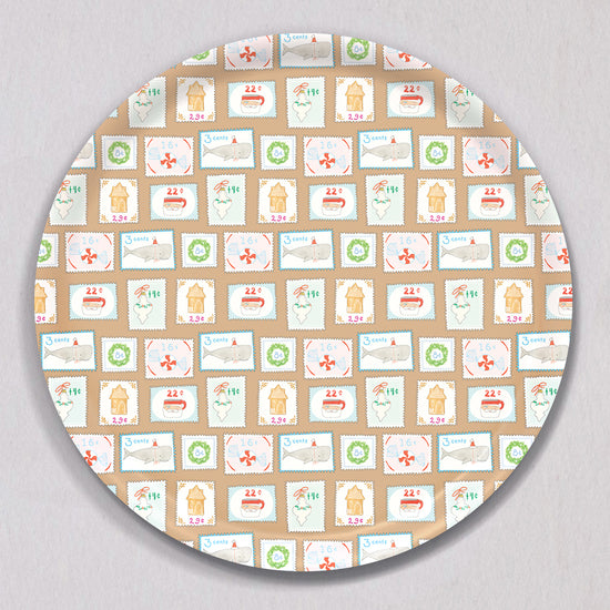 Large Holiday Stamps Tray, Round