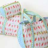 Expandable Tote, Strawberry by Sara Fitz