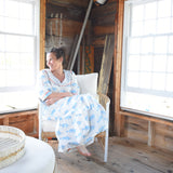 Maxi Dress, Blue Fish by Sara Fitz