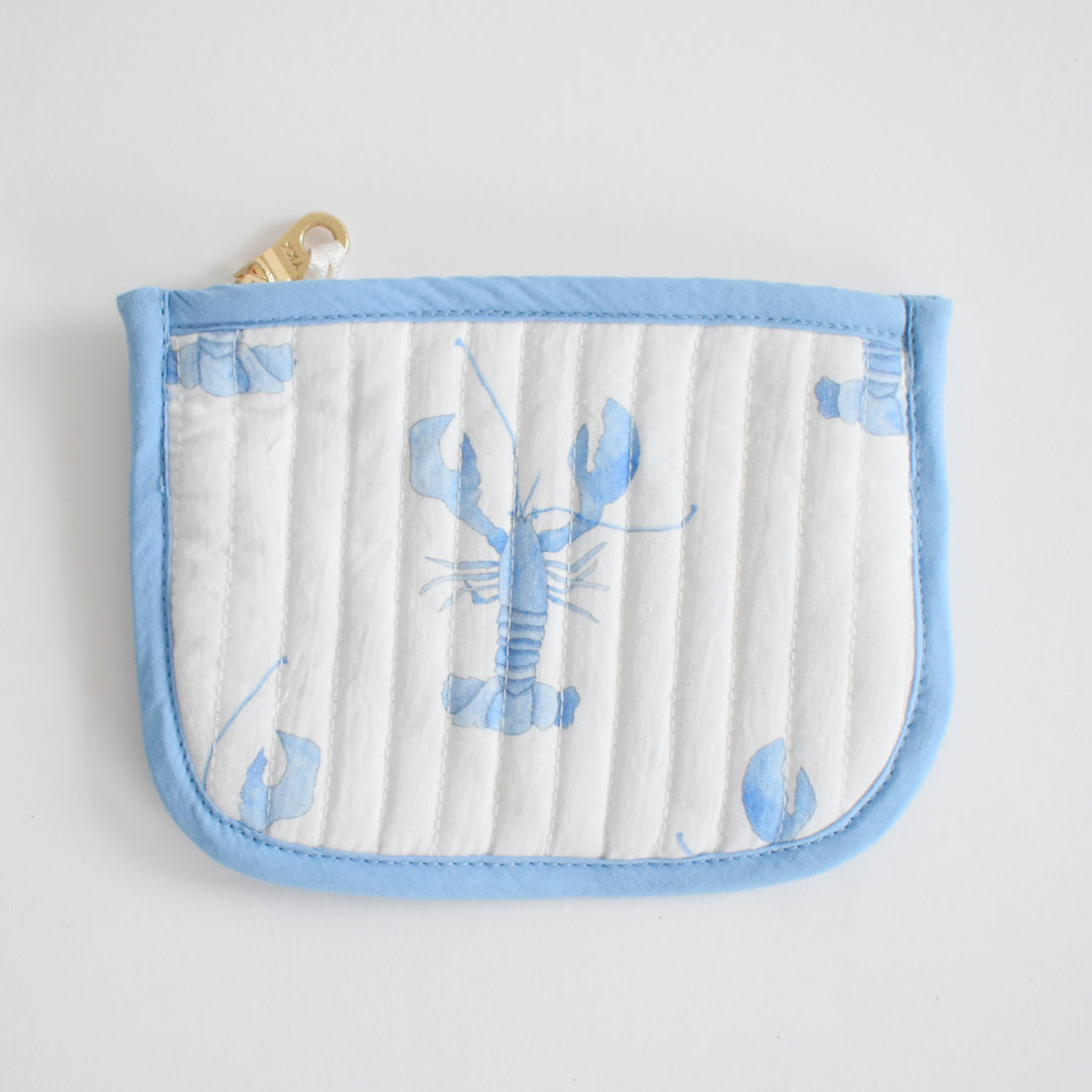 Coin Pouch, Blue Lobster by Sara Fitz