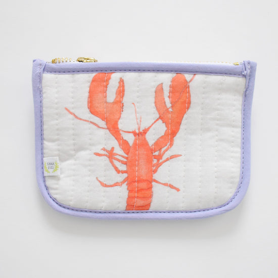 Coin Pouch, Lobster by Sara Fitz