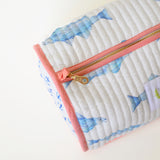 Cosmetic Pouch, Blue Fish