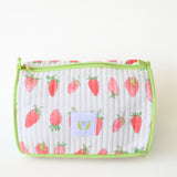 Cosmetic Pouch, Strawberry by Sara Fitz
